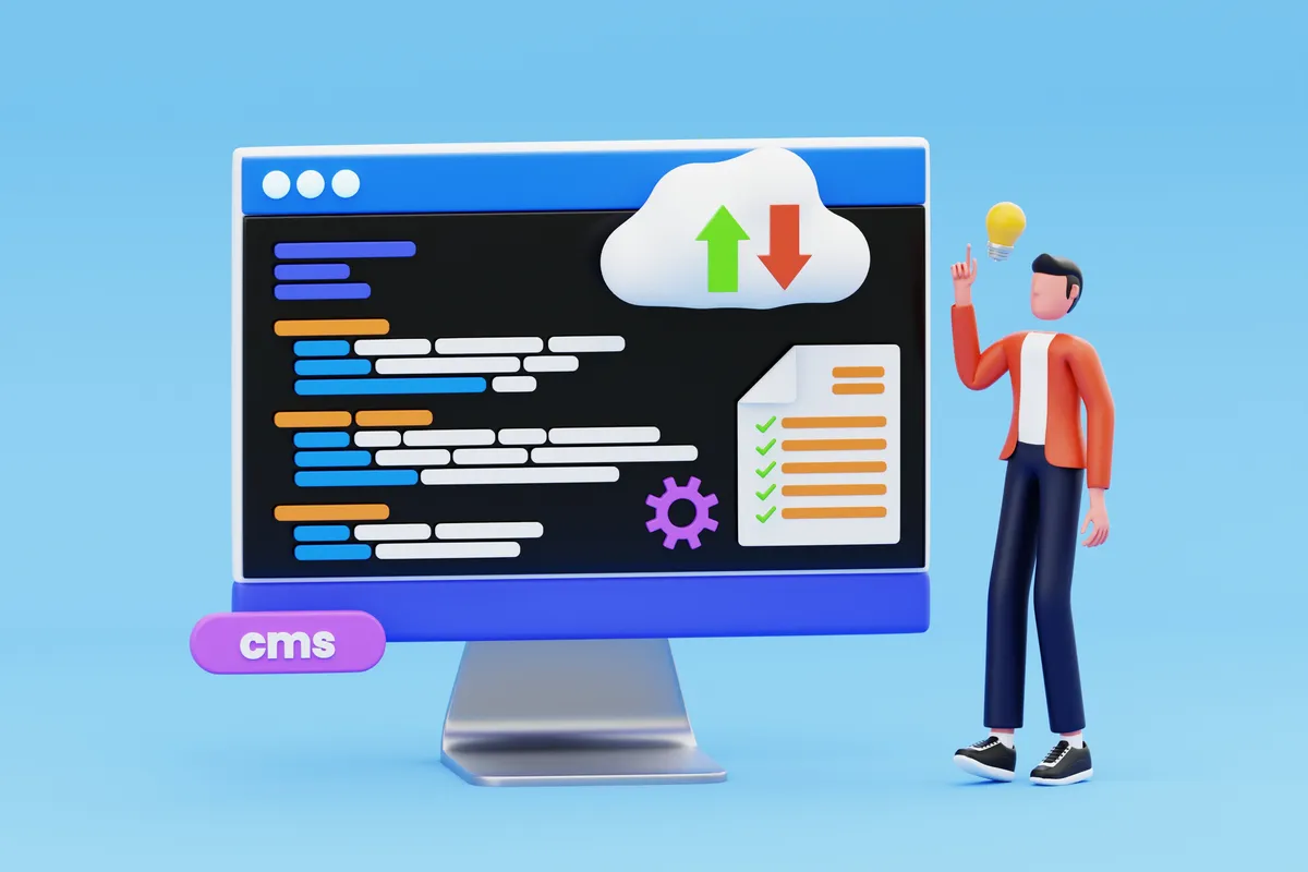 Developer implementing a headless CMS for flexible content delivery across channels