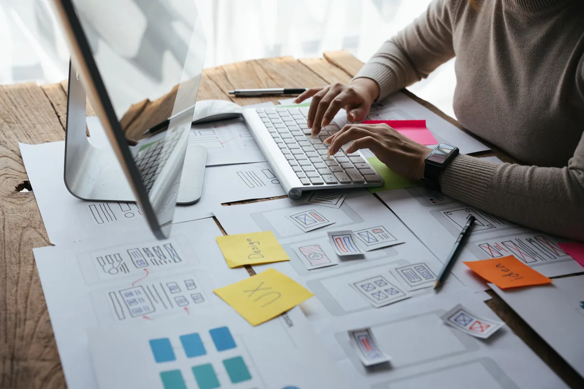 UX designer optimizing website conversion points and call-to-action placement